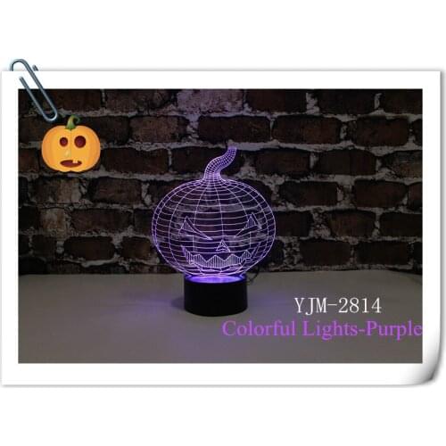 Christmas decorations for home 3D Baby Night Lights with 7colors changeable Creative induction halloween gift lights