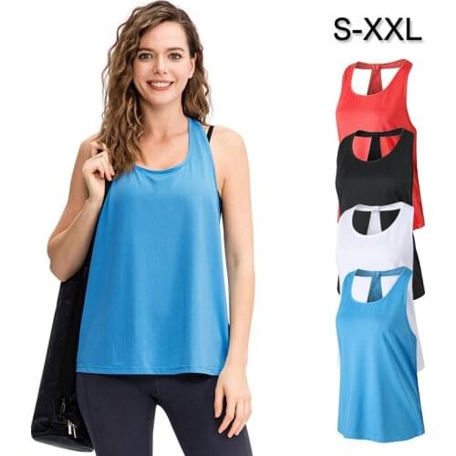 Sport Tank Tops For Women Gym Vest Top Sleeveless Racerback Yoga Vest Athletic Fitness Tank Tops Running workout Yoga T-Shirts