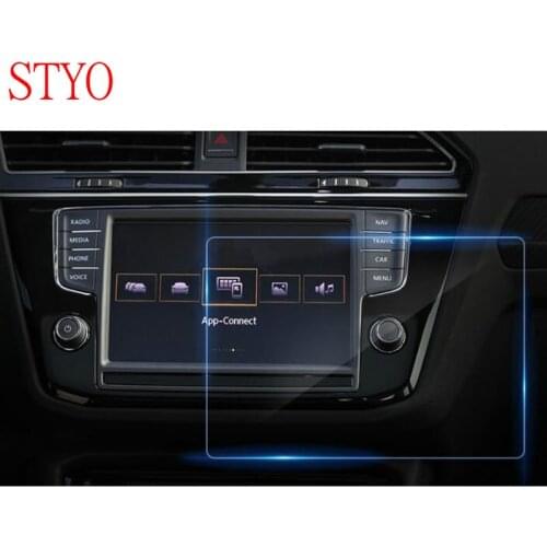 STYO Car GPS Navigation Tempered Glass Screen Protector Steel Portective Film for VW Tiguan 2017 2018