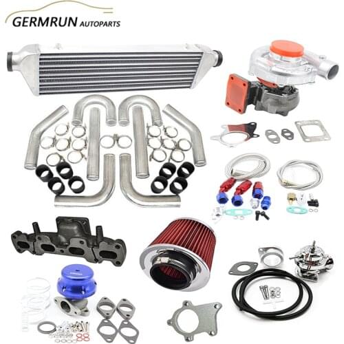 Turbo Kit T3/T4 for 94-05 Mazda Miata 1.8L MX-5 NA8 NB IC PK WG BOV Manifold