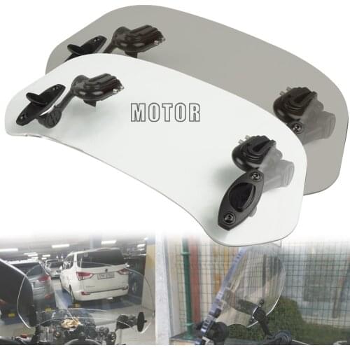 Motorbike Windshield Deflector Adjustable Wind Screen Spoiler Universal For BMW R1200GS R1250GS R 1200 1250 GS KAWASAKI
