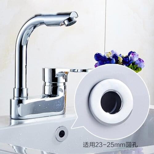 Bathroom Basin Sink Overflow Cover Six-foot Round Insert Chrome Ring Hole Cap Washbasin Cabinet Basin Overflow Ring Accessories