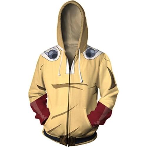 High Quality Anime One Punch Man Saitama Cosplay Hoodies 3D Printed Battle Hooded Hoodie Sweatshirt Spring Autumn Hoodie