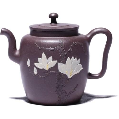 Yixing Famous Purple Clay Teapot Handmade Laotian Green Clay Elegant Teapot Kung Fu Tea Set Cute Teapot Tea Maker