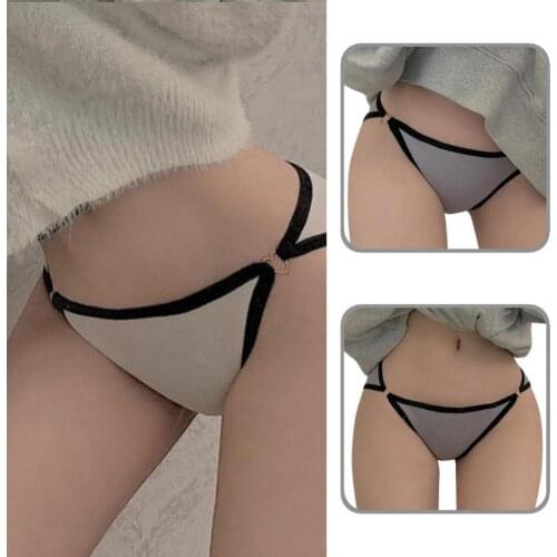 Buckle Women Accessory Low-rise Solid G-String Underwears for Women