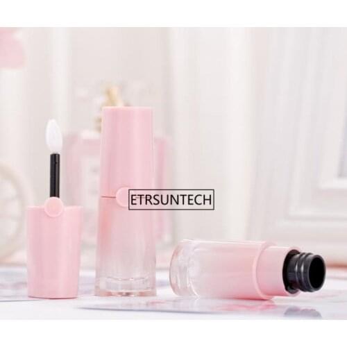 100pcs Gradient Pink Lip Gloss Tube Mini DIY Lip Balm Bottle Container Makeup Refillable Bottles Beauty Tool F3166