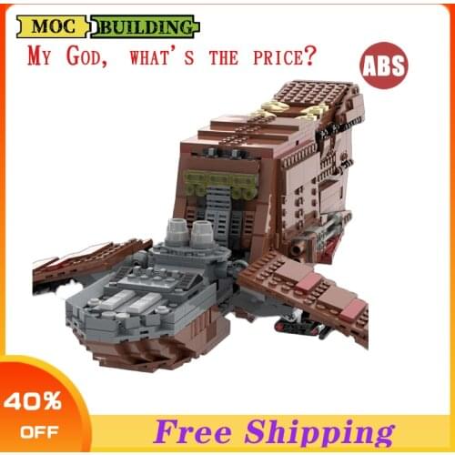 1145PCS Kids Film Ideas Yv-666 light Cargo Ship MOC Building Blocks Assembly Model Starship Childrens Toy Gifts