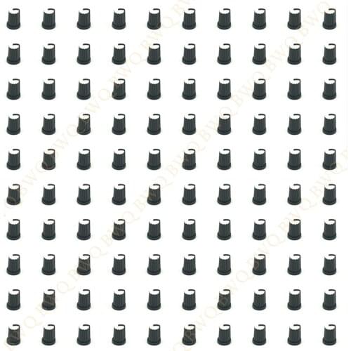 150pcs mixer half-axis potentiometer fader knob cap / plastic cap replacement Rotary half handle 270 degree hole 8.5mm
