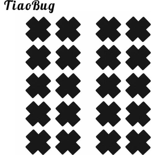 20pcs Women Cross Shape Self-Adhesive Disposable Satin Nipple Cover Breast Pasties Stickers Backless Bra Lingerie Accessories