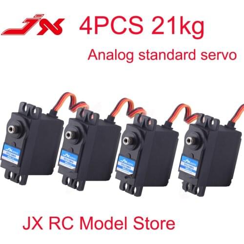 4PCS JX Servo PS-5521MG 20KG Large Torque Metal Gear Standrd Analog Servo for RC Car Robot Plane Rc Scaler Model Parts