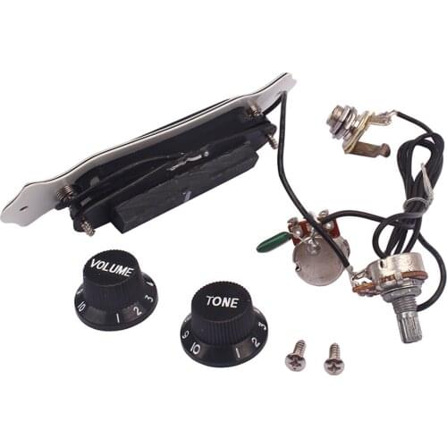 4 Strings Cigar Box Guitar Parts Pickup Tone Volume Control for Ukulele Parts