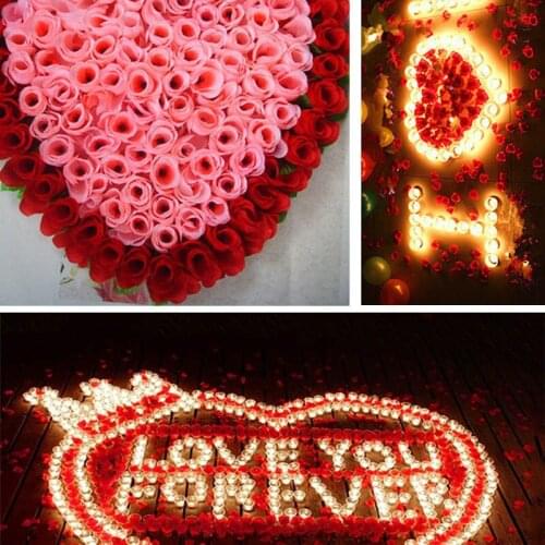 50 Pcs Fake Artificial Silk Rose Heads Flower Buds DIY Bouquet Home Wedding Craft Decor Supplies SUB Sale