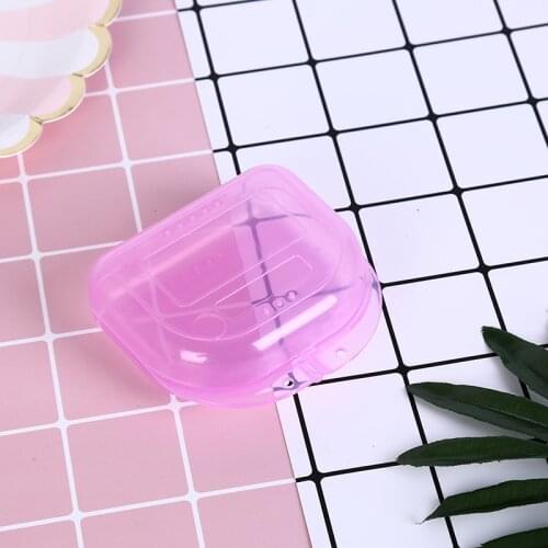 7 Colors Denture Bath Box Case Dental False Teeth Appliance Container Storage Boxes Denture