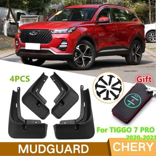 Mud Flaps Mudguard For Chery Tiggo 7 Pro 2021 2020 4 PCS Front Fender Rear Fender Guard Splash Car Accessories