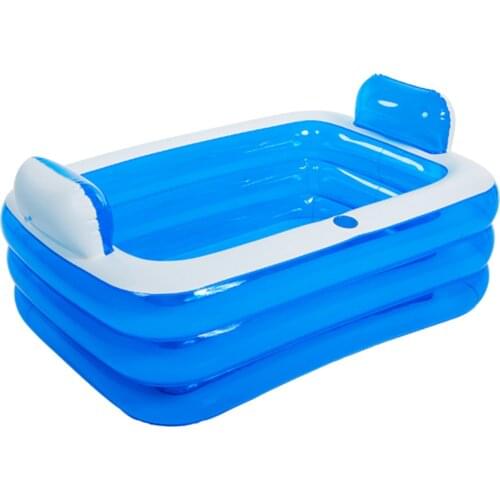 Hot Tub Couple Bath Barrel Thick 3 Layer Double Bathtub Inflatable Foldable Tub Thickened Large Size Tub For Adult Home Piscina