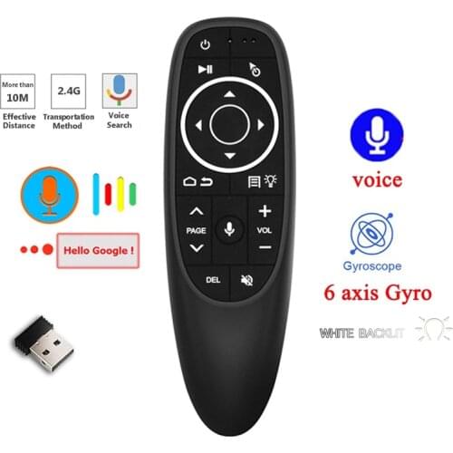 G10 G10S Voice Remote Control 2.4G Wireless Air Mouse Gyroscope IR Learning For Android TV Box H96 Max X96 mini X96 Max Plus PC