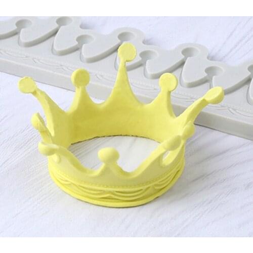 Crown Silicone Mould DIY Fondant Cake Mould Chocolate Fudge Dry Pes Ceramic Clay Resin Jewelry Accessories Mould
