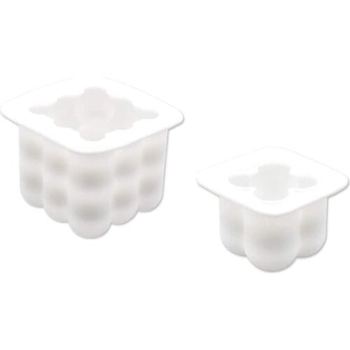 Candle Mold for Pouring, Silicone Bubble Candle Candle Mold Candles Yourself Make Square Candle Molds