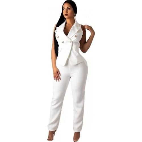 LSFJLYDLYQW Women's Trouser Suits Two