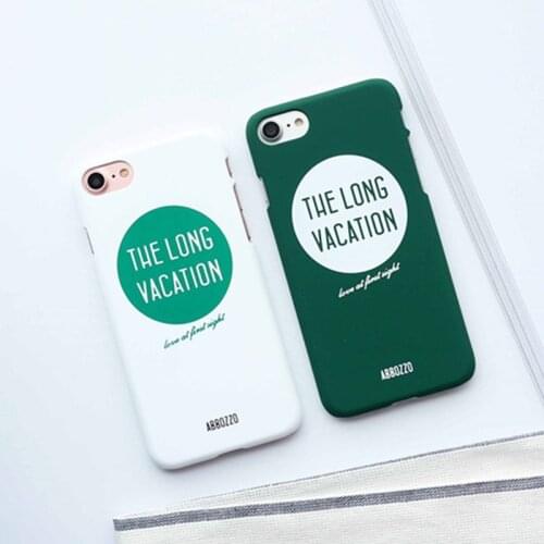 Fashion Phone Case For iPhone 6 6S Plus Simple Creativity Letter Hard Plastic Back Cover For iPhone 8 7 7Plus Cases Hot Sale