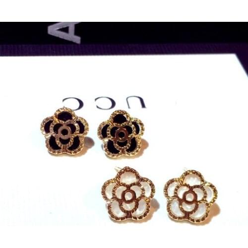 2021New Korea Temperament Simple Summer Rose Flower Earrings for Women Engagement Wedding Birthday Gift for Ladies Wholesale