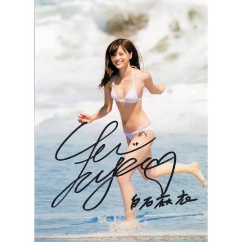 Signed Shiraishi Mai autographed original photo 7 inches collection free shipping 032018C