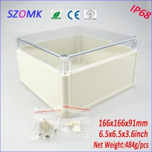 Plastic electronic project box (1 pcs)166*166*91mm high quality brand box electronics enclosures for pcb distribution box