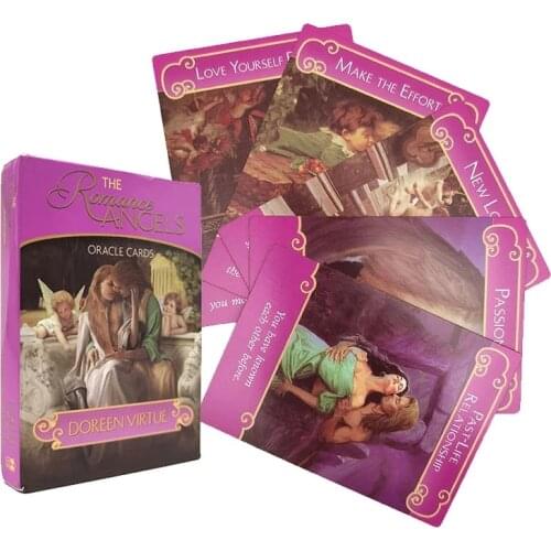 Full English New The 44 Romance Angels Oracle Cards Deck Mysterious Tarot Cards Board Game By Doreen Virtue Rare Out Of Print