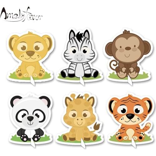 Safari Babies Animals Theme Party Table Centerpiece Decorations Baby Shower Kids Event Birthday Party Animal Decoration Supplies