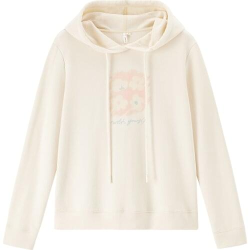 INMAN Young Style Hoodies Cute Flower Pattern Girl Lady Causal Hoodies