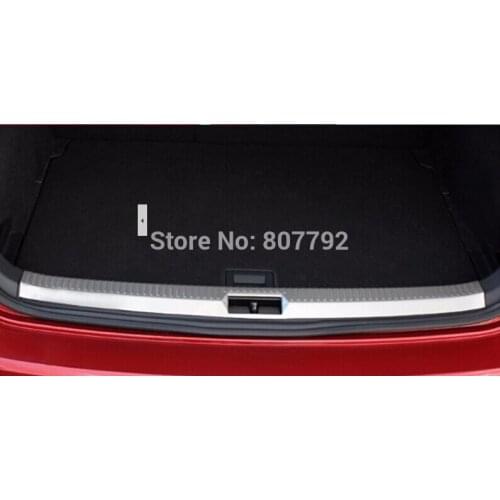 Interior Exterior Rear Bumper Protector Tail Tailgate Trunk Guard Sill Plate Scuff Trim Cover For Volkswagen VW Golf 7 MK7 2014