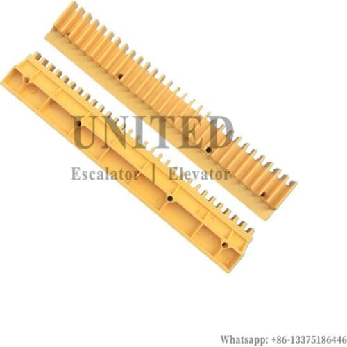 20pcs UNITED Escalator Yellow Plastic Demarcation Strip LDTJ-800A-16 H2106213 H2106214