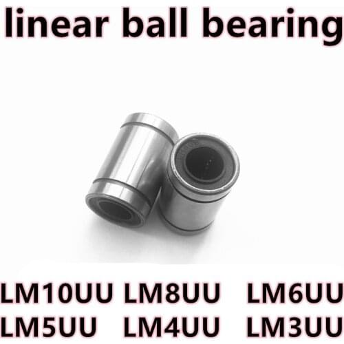 2021 Time-limited Limited Linear Ball Bearing Bushing Lm10uu/lm8uu/lm6uu/lm5uu/lm4uu/lm3uu For 3d Printer Carbon Chromium Steel
