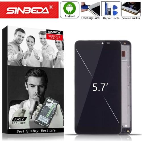 5.7" Original For NOKIA lumia 640XL LCD Touch Screen with Frame Digitizer Display LCD Replacement Assemble Mobile Phone Repair