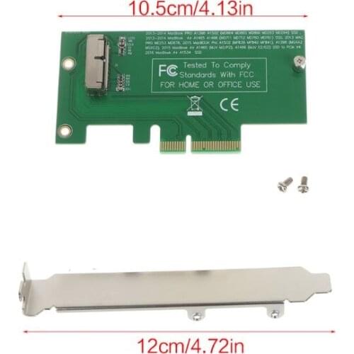 Adapter Card to PCI-E X4 for 2013 2014 2015 apple MacBook Air A1465 A1466 SSD WS P82A
