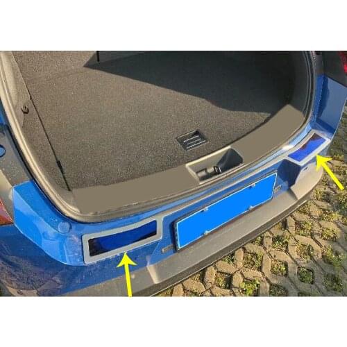 Car Trim Stick Back Rear Pedal Door Scuff Plate Frame Outside Up Threshold Trunk For Lexus UX 200H 250H 260H 2019 2020 2021