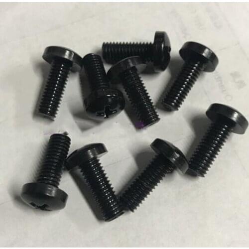 10pcs M6 M8 M10 phillips round head bolts PA66 black nylon plastic screws insulated screw 10mm-50mm length