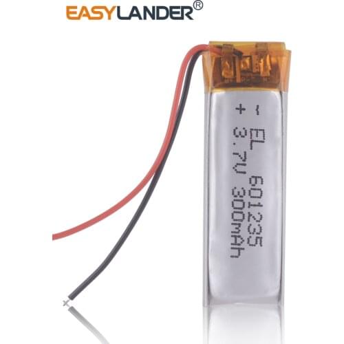 CE Rohs 3.7V 300mAh Rechargeable Battery 601235 Lithium Polymer Li-Po ion batteries DIY Mp3 GPS PSP bluetooth Headphone Headset