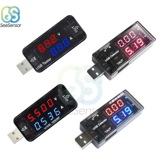 Dual USB Voltmeter Ammeter Current Voltage Tester LED Digital Display Charger Doctor USB Charge Indicator