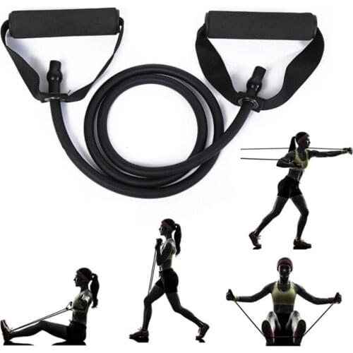 15lbs Pull Up Rope Resistance Bands Fitness Butt Chest Strength Training Kit