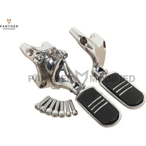 Chrome Streamliner Motorcycle Foot peg & Bracket Moto Foot Rest case for Harley 883 1200 XL Sportster 2014 2015 2016 2017