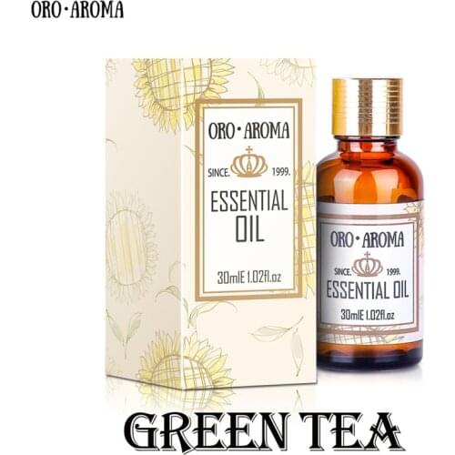 Famous brand oroaroma natural green tea essential oil slimming radiation protection against bad breath refreshing green tea oil