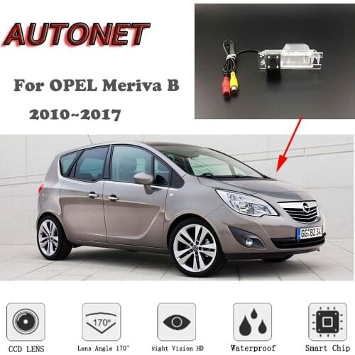 AUTONET HD Night Vision Backup Rear View camera For OPEL Meriva B 2010~2017 RCA Standard /Parking Camera