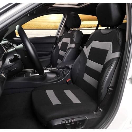 2 Pieces Set Universal Car Seat Covers Mesh Sponge Interior Accessories T Shirt Design Front Car Seat Cover For Car Truck