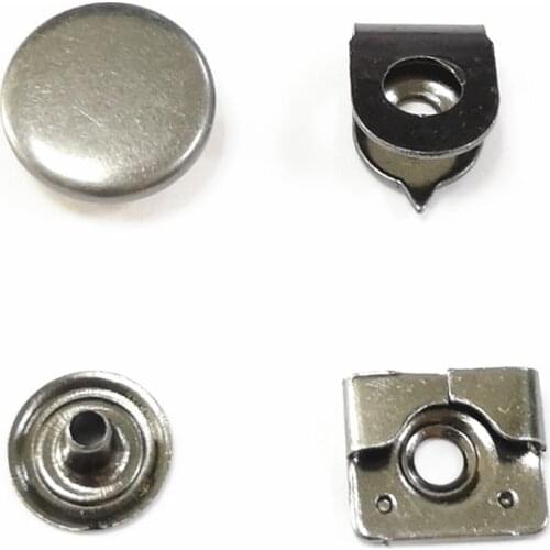 Brass material hooks with decoration button for pants 4 Parts anti rust easy installation plating to colors metal hook and bar