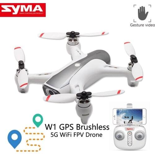 Newest Syma W1 Drone Gps 5g Wifi Fpv With 1080p Hd Adjustable Camera Following Me Mode Gestures Rc Quadcopter Vs F11 Sg906 Dron