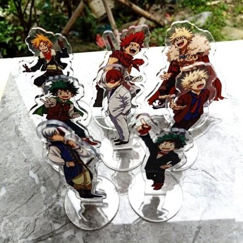 Cartoon My Hero Academia Acrylic Stand Model Toy Deku Might Shigaraki Tomura 2021 Hot Anime Collection Diy Action Figures Gift