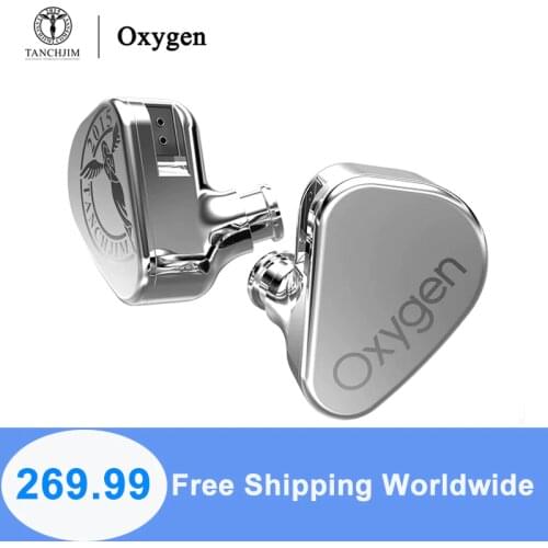 TANCHJIM Oxygen Carbon Nanotube Diaphragm HiFi Music Monitor DJ Studio In-Ear Metal Earphones 0.78mm 2 Pins Detachable Earbuds