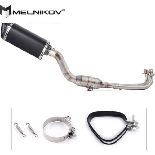For Yamaha Tmax500 Tmax530 Tmax T-Max 500 530 2017 2018 2019 2020 Motorcycle Full System Exhaust Escape Middle Link Pipe