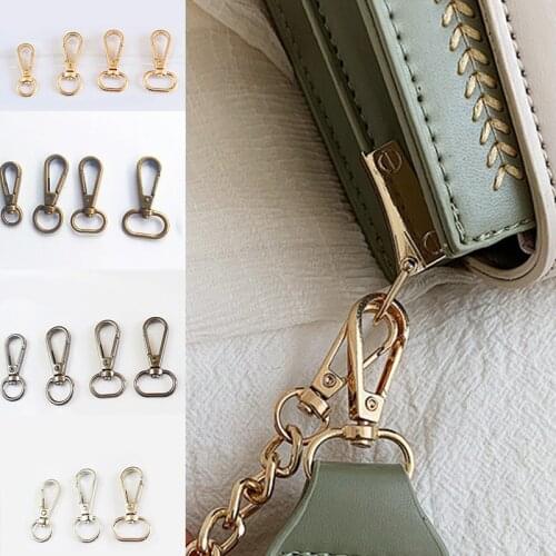 10Pcs 1/1.3/1.6/2cm Swivel Buckle For Keyring Metal Bags Strap Buckles Lobster Clasp Collar Carabiner Snap Hook Bag Accessories